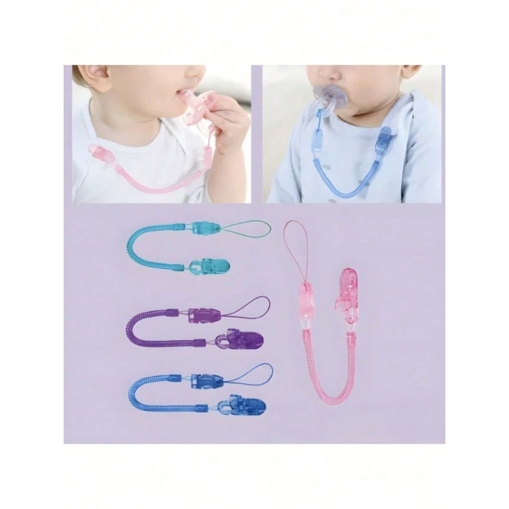 Prendedor Chupeta Bico Mam Buba Silicone  chupeta do seu bebê sempre segura