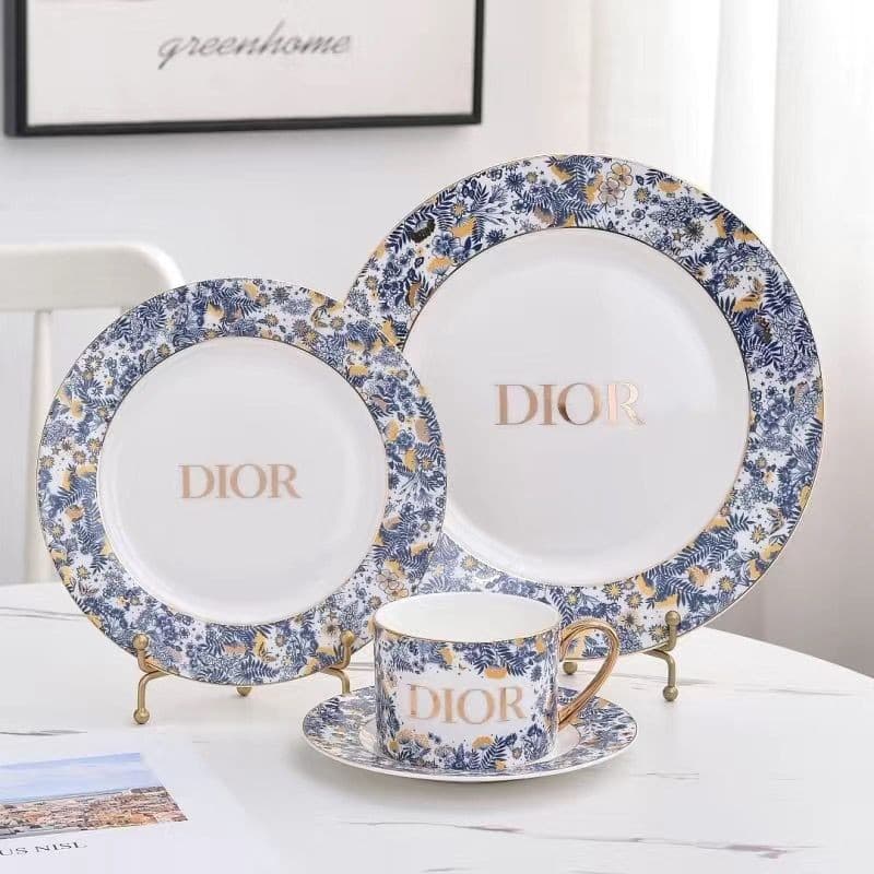 Conjunto De Pires De Xícara De Café Estilo Europeu De Luxo Elegante Chá De Cerâmica Para Decoração De Festa Da Tarde