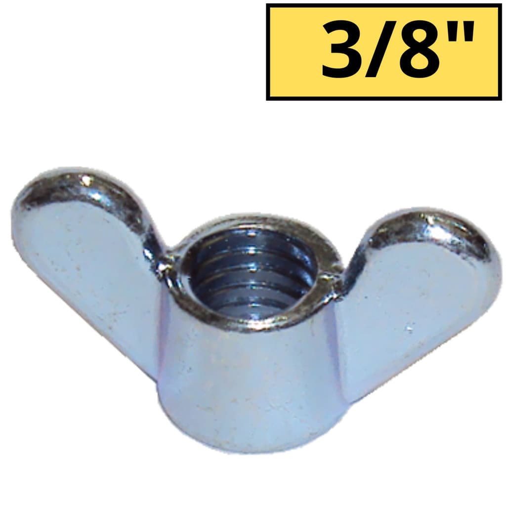 Porca Borboleta Zincado 3/8 - 20 Peças