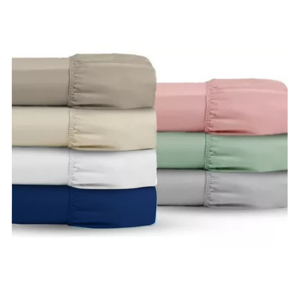 Lençol Com Elástico Casal Avulso Tecido Micropercal 400 fios Toque  Pele de Pêssego - BELLA DECOR