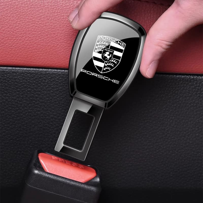 1/2 Pçs Porsche Fivela De Cinto De Segurança Do Carro Ajustável plug , Extensor De Soquete Peças Automotivas Para Cayenne 911 718 Macan Panamera Taycan