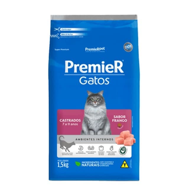 PREMIER AMB INT GATOS AD CAST 7 A 11 ANOS FRANG 1,5 KG