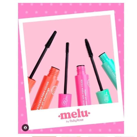 Mascara De Cilios Melu Ruby Rose Rimel Peel Off Alta Fixação