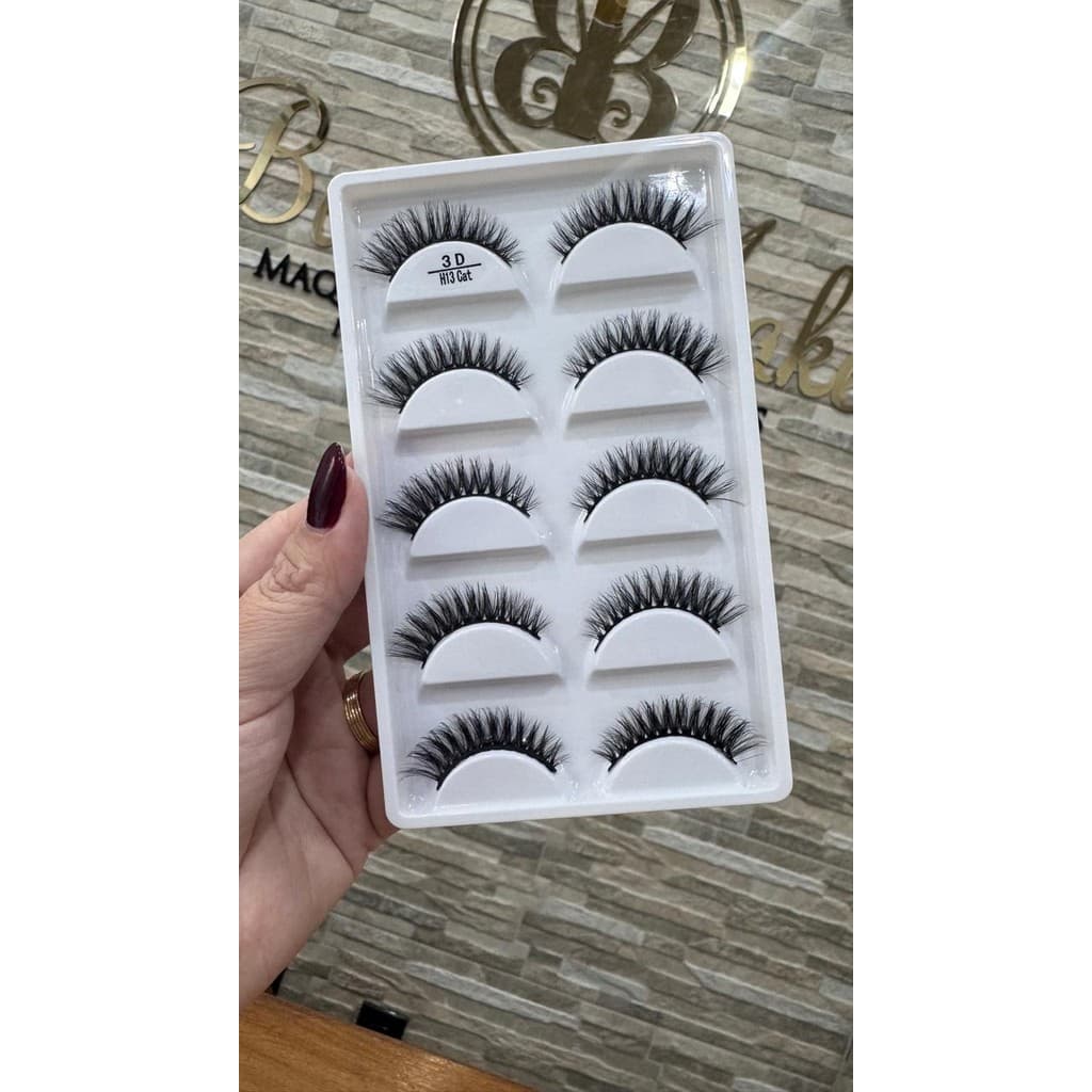Cartela de cílios 5 PARES H13 CAT