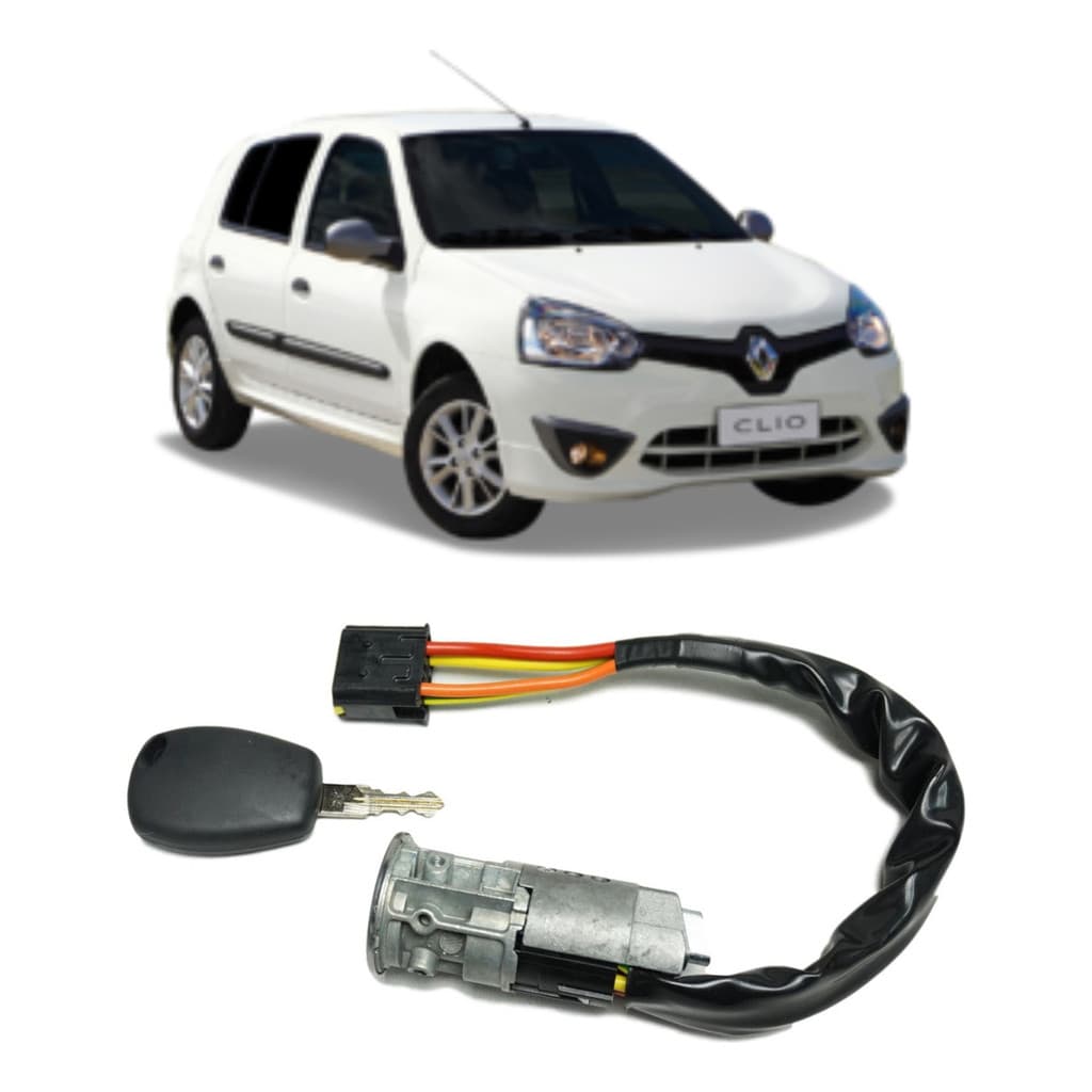 Trava Direção C/ Chave E Parte Elétrica Clio 1999 2000 2001
