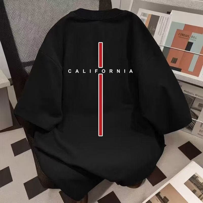 Camiseta Premium em Algodão Puro Camiseta esportiva unissex estilo rua de treinamento solto de alta qualidade 100%