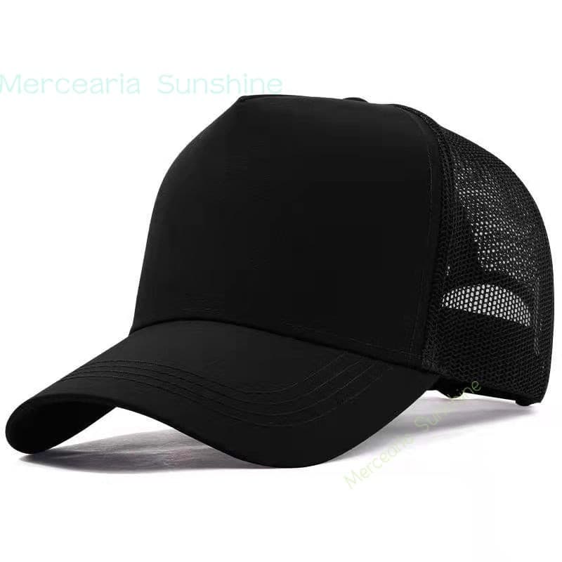 Boné Trucker Preto Liso Redinha Telinha  Aba Curva
