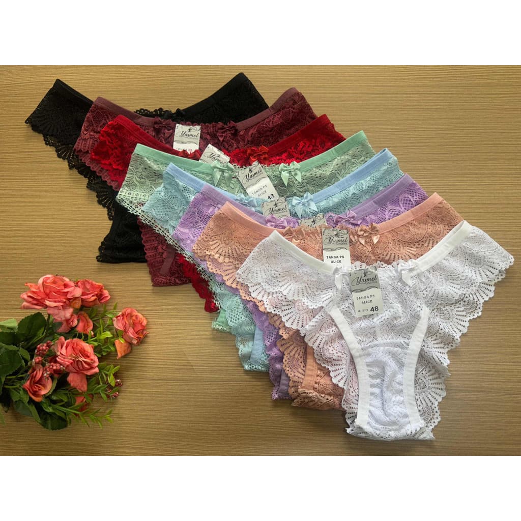 5 Tangas De Renda Plus Size Conforto Tamanhos Grandes Alice