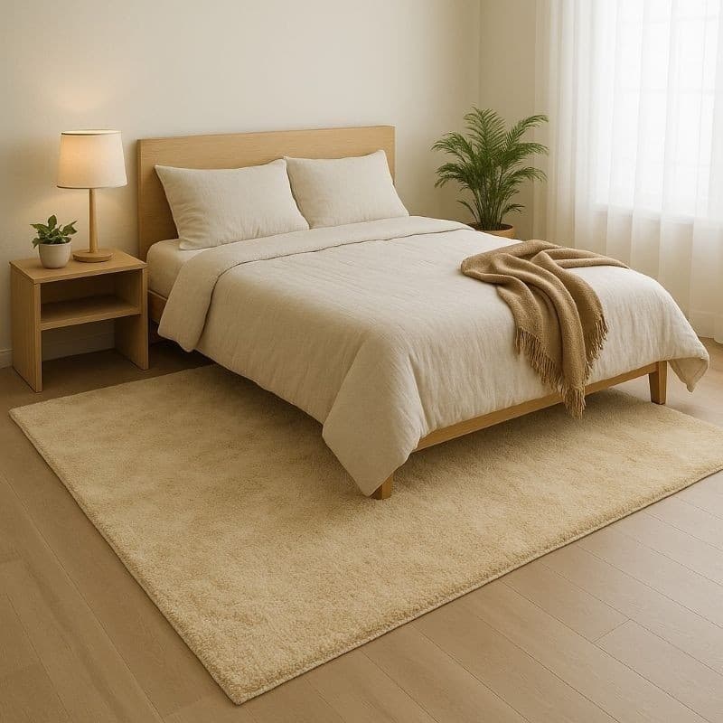 Tapete Bege Grande Sob medida pelo macio 2,50 x 3,00 aconchegante + Brinde Aromatizador de ambientes