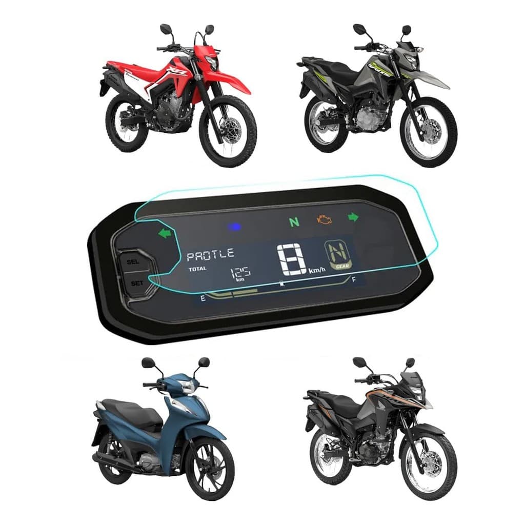 Película Painel Honda Biz/Tornado/Bros/XRE 2025 Nano Vidro