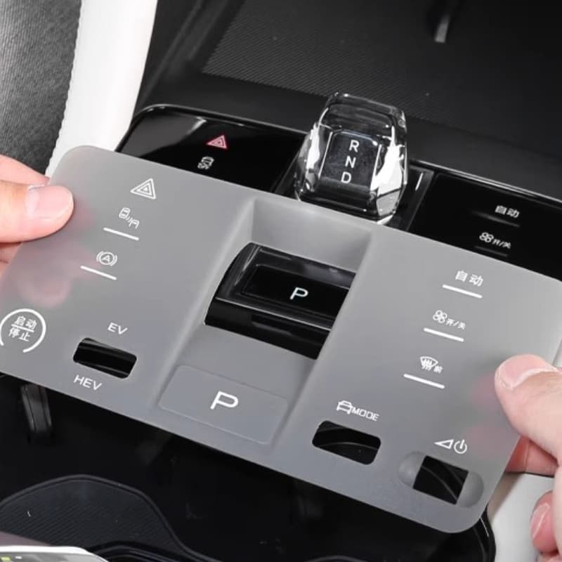 Para BYD Song Plus DMi Almofada De Engrenagem Botão Controle Central Proteção À Prova Riscos Silicone Modificado Acessór