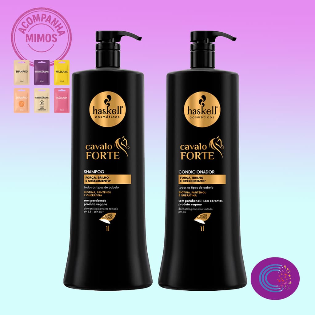 Haskell Cavalo Forte Kit Shampoo e Condicionador 1L