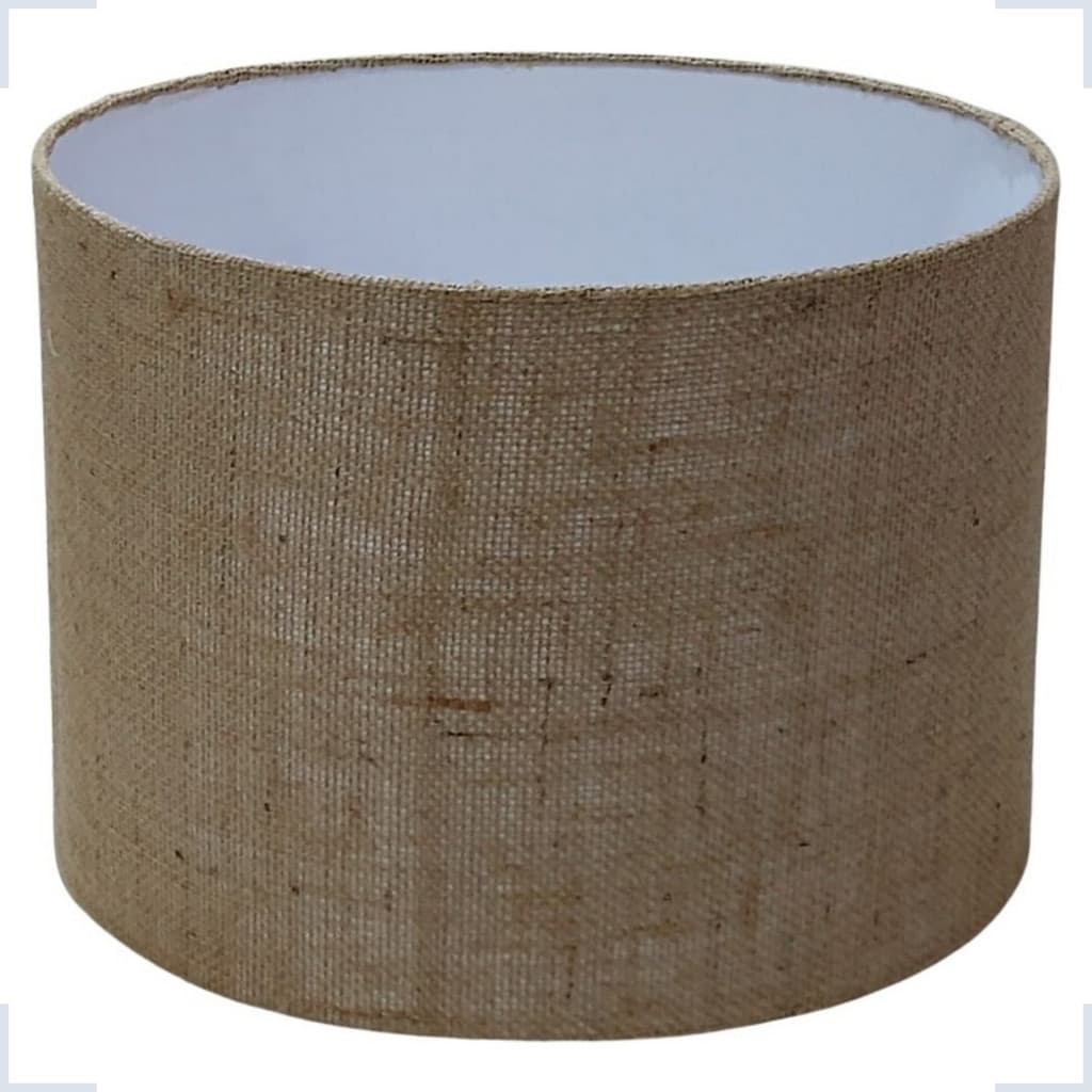 Kit 2 Cúpula para Abajur Luminária Medidas 40x40x28 Cor Juta - Tecido Algodão