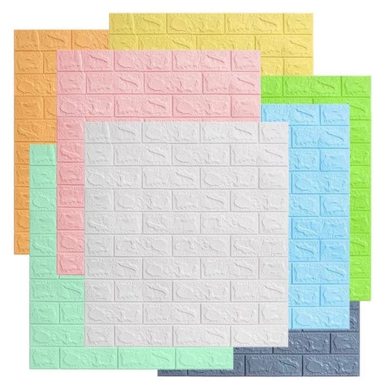 70x77 Cm Placas 3D Tijolo Muitos Tipos E Cores Adesivo Autocolante Decoração Quarto Sala Banheiro
