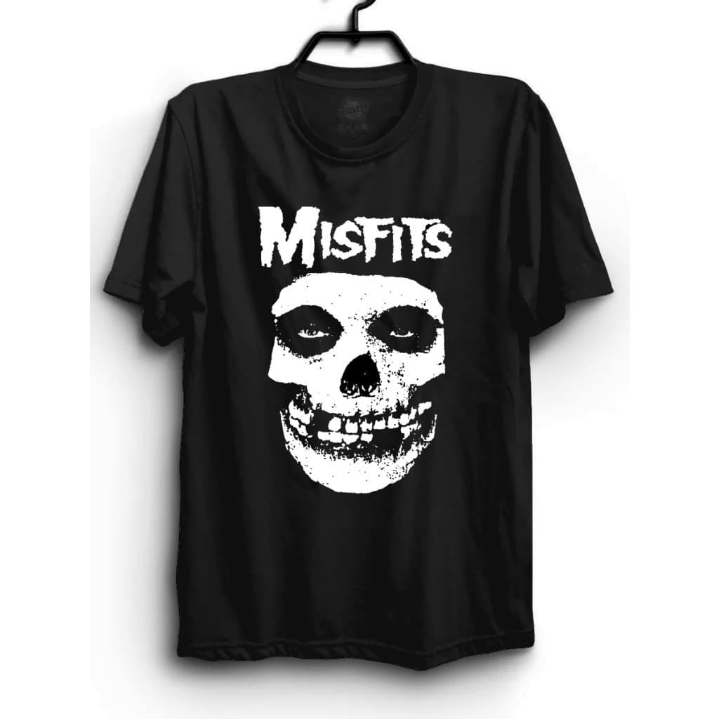 Camiseta Unissex Oversized Plus Size Feminina Masculina Banda Punk Rock Misfits trad 100% algodão