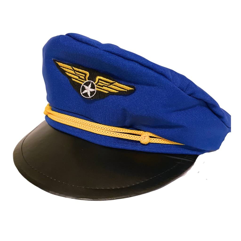 Quepe Chapéu Piloto Avião Aviador Festa Carnaval Adulto