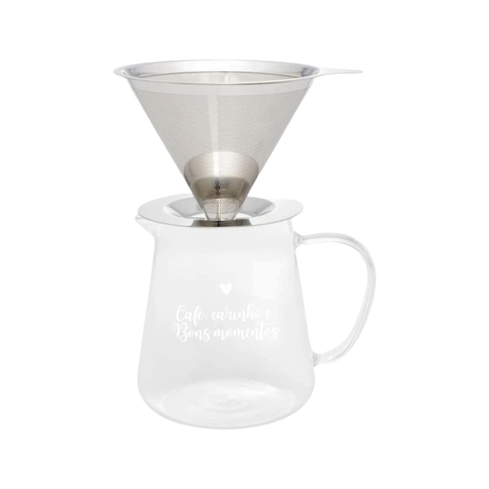 Cafeteira Em Vidro Borossilicato Com Filtro Em Inox 750ml Wolff - Exclusivo