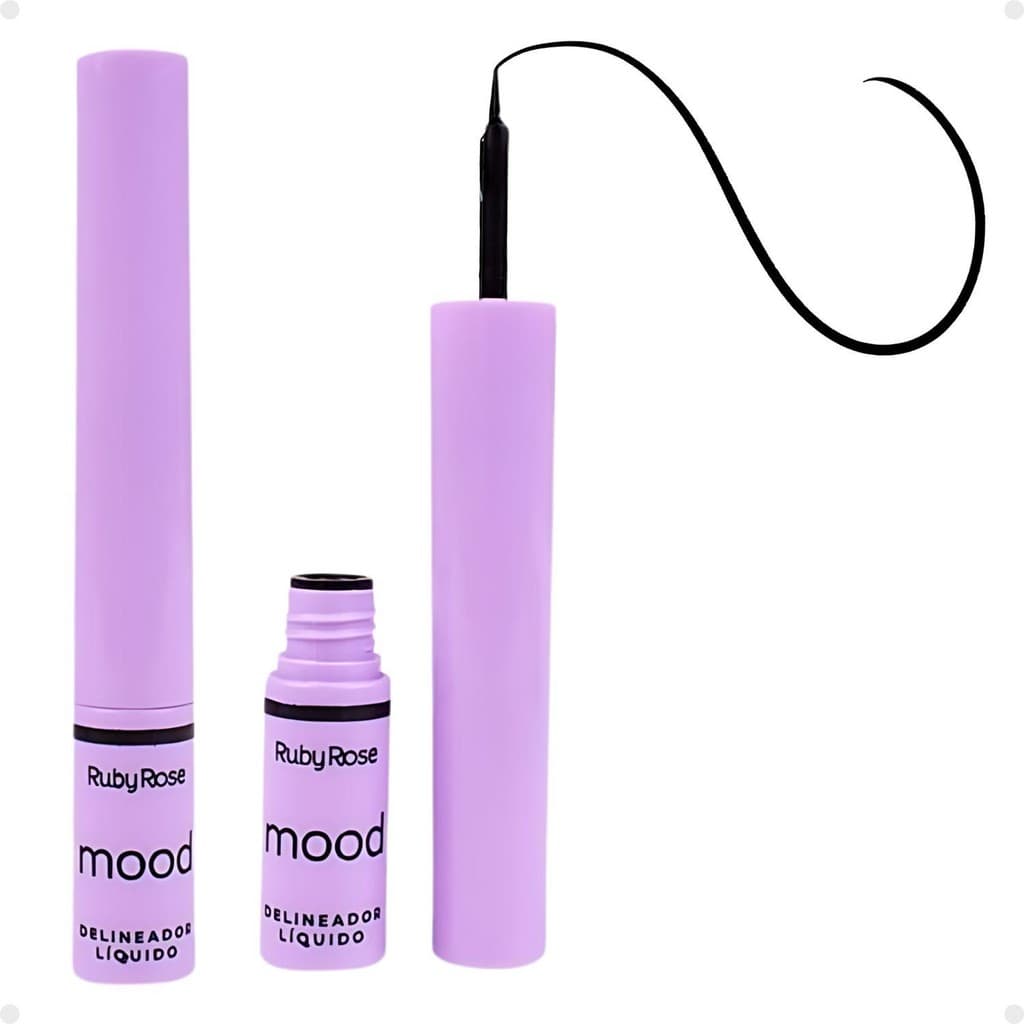Delineador Líquido Ruby Rose Mood Preto 2ml HB-F511