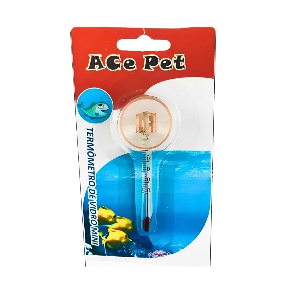 Ace Pet Mini Termometro Vidro Para Aquário Terrário