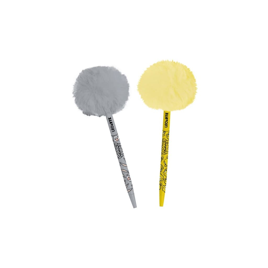 Caneta Pompom Personagens Looney Tunes Kit C/2un - Leo&Leo