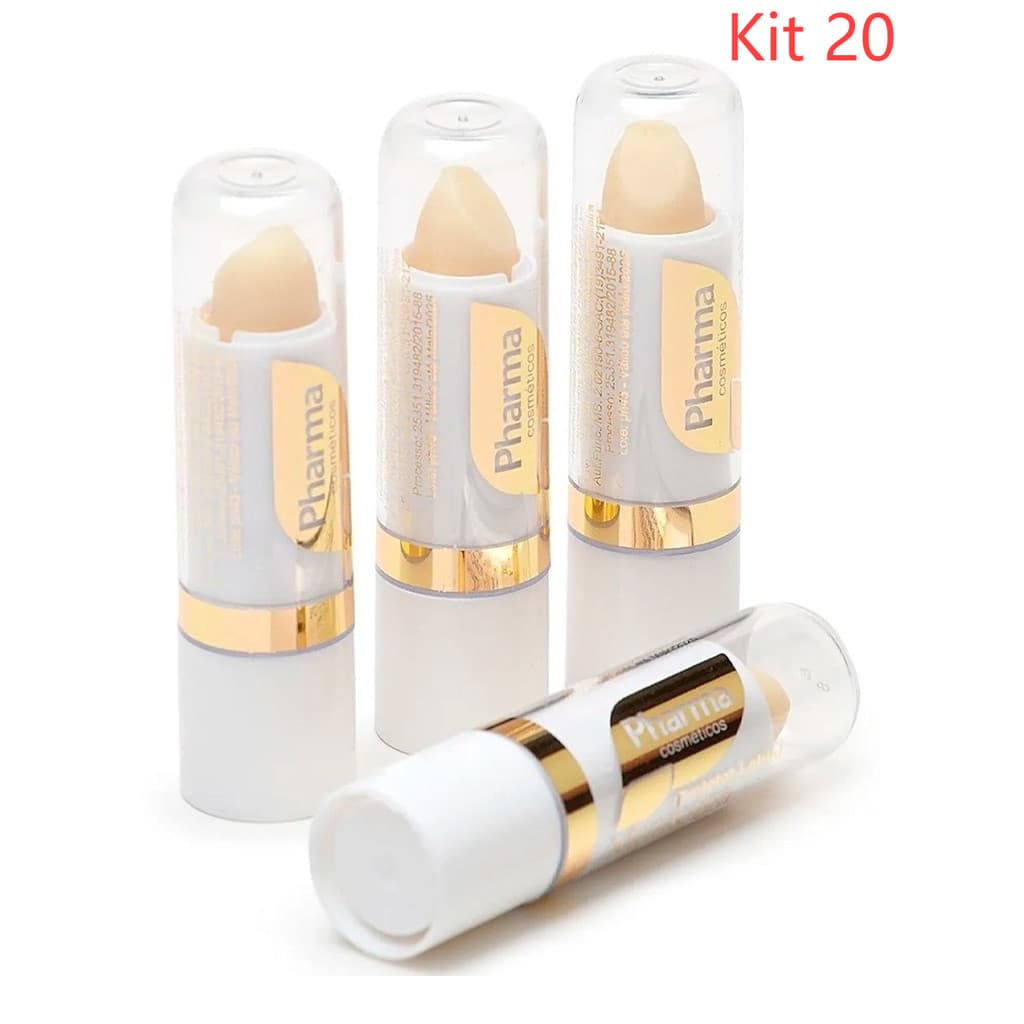 Kit 20 Unidades Manteiga De Cacau Tradicional Pharma