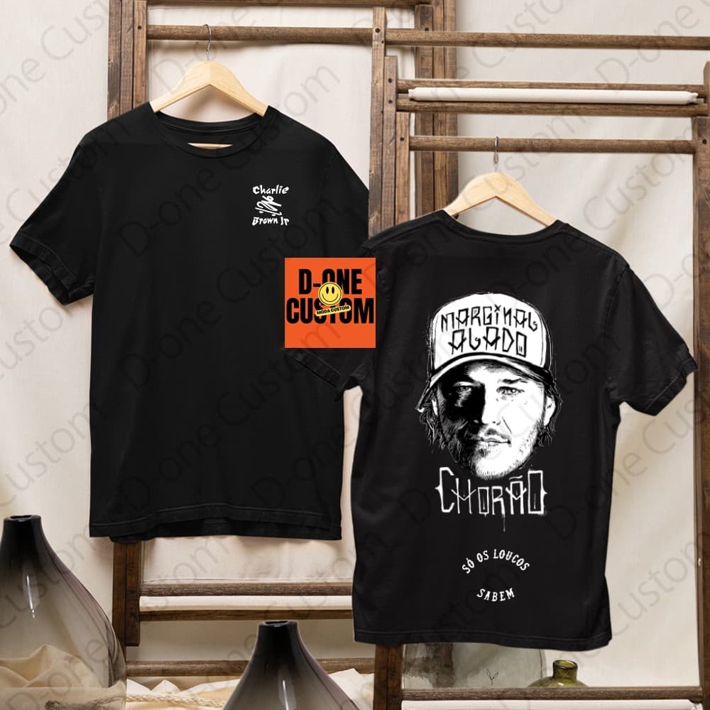 Camiseta Homenagem Chorão Charlie Brown Jr Só Os Loucos Sabem Unissex Streetwear 100% Algodão