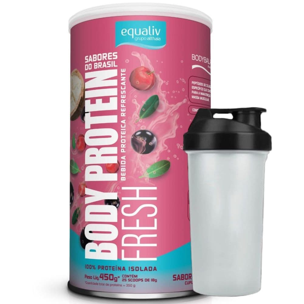 Body Protein Isolado Fresh 450g Coqueteleira - Equaliv
