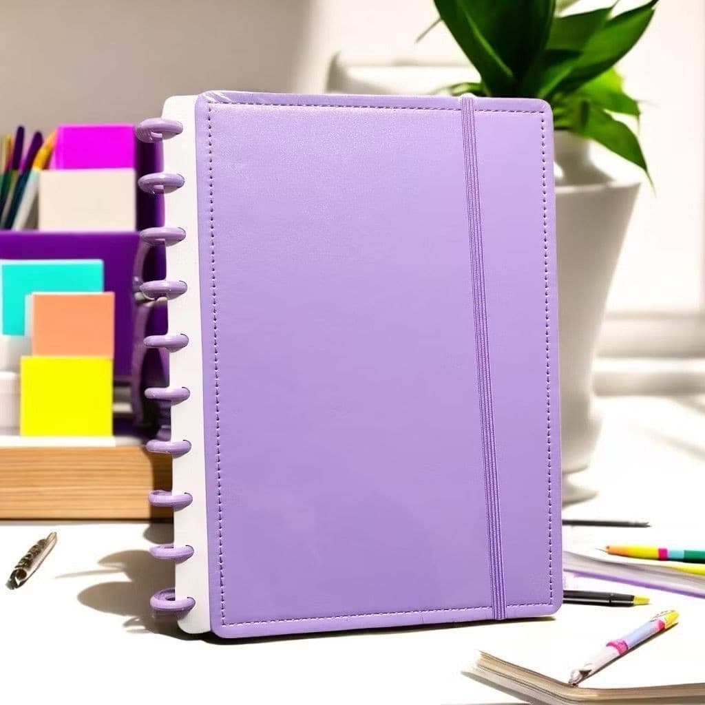 Caderno Inteligente Disco 8/ 10/ 11/ COR LISO 80 folhas A5/ B5/ A4 (COM OU SEM MARCA RÉGUA)