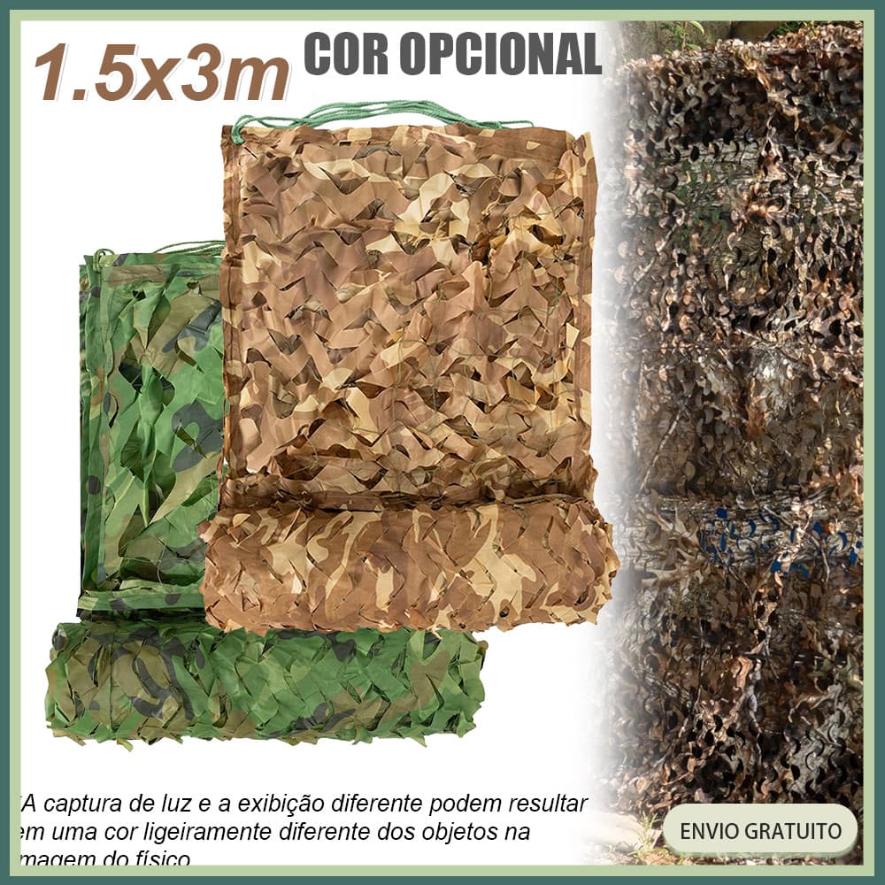 Rede de camuflagem 1.5x3m para caça militar festa decorações sombreamento camping