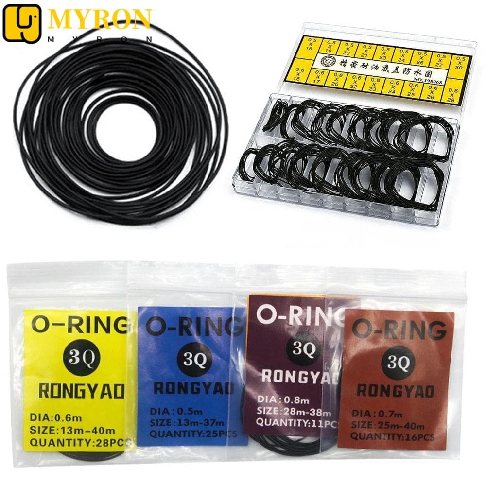 MYRON1 200 Pçs/Set Anel De Borracha , Espessura Da Caixa 0.5mm/0.6mm Traseira Do Relógio , Ferramentas De Reparo