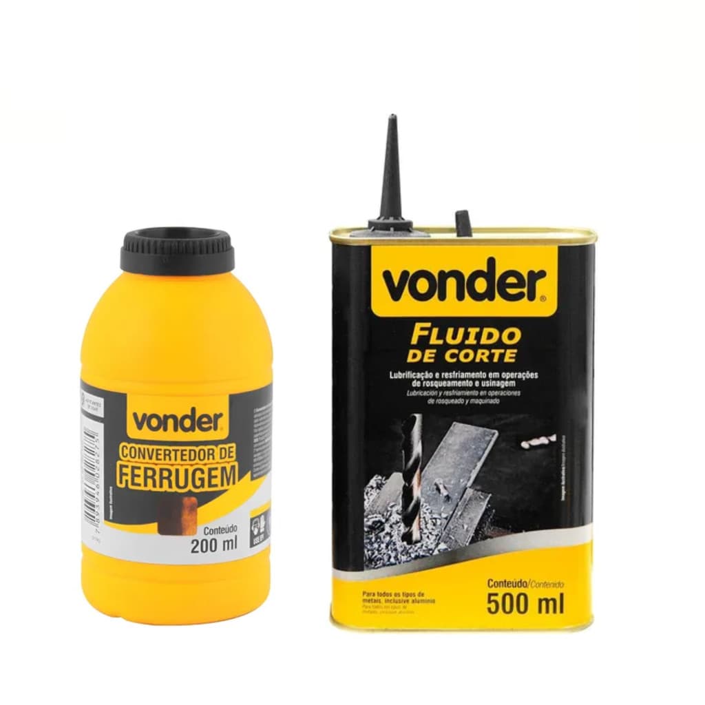 Fluido De Corte 500 Ml + Convertedor De Ferrugem  Vonder