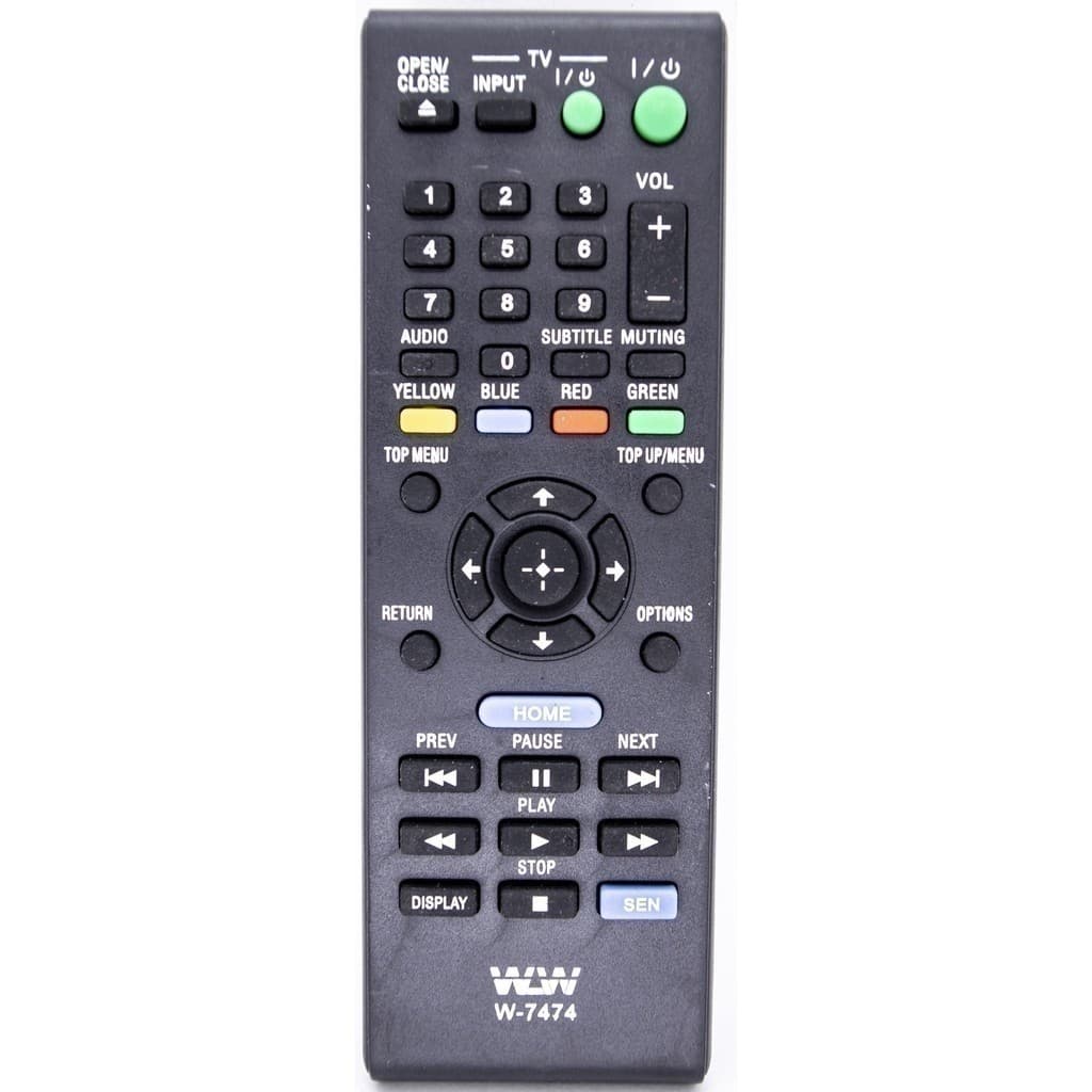 Controle Remoto Dvd Sony Blu-ray Wlw-7474   - Substituto Compatível Tg
