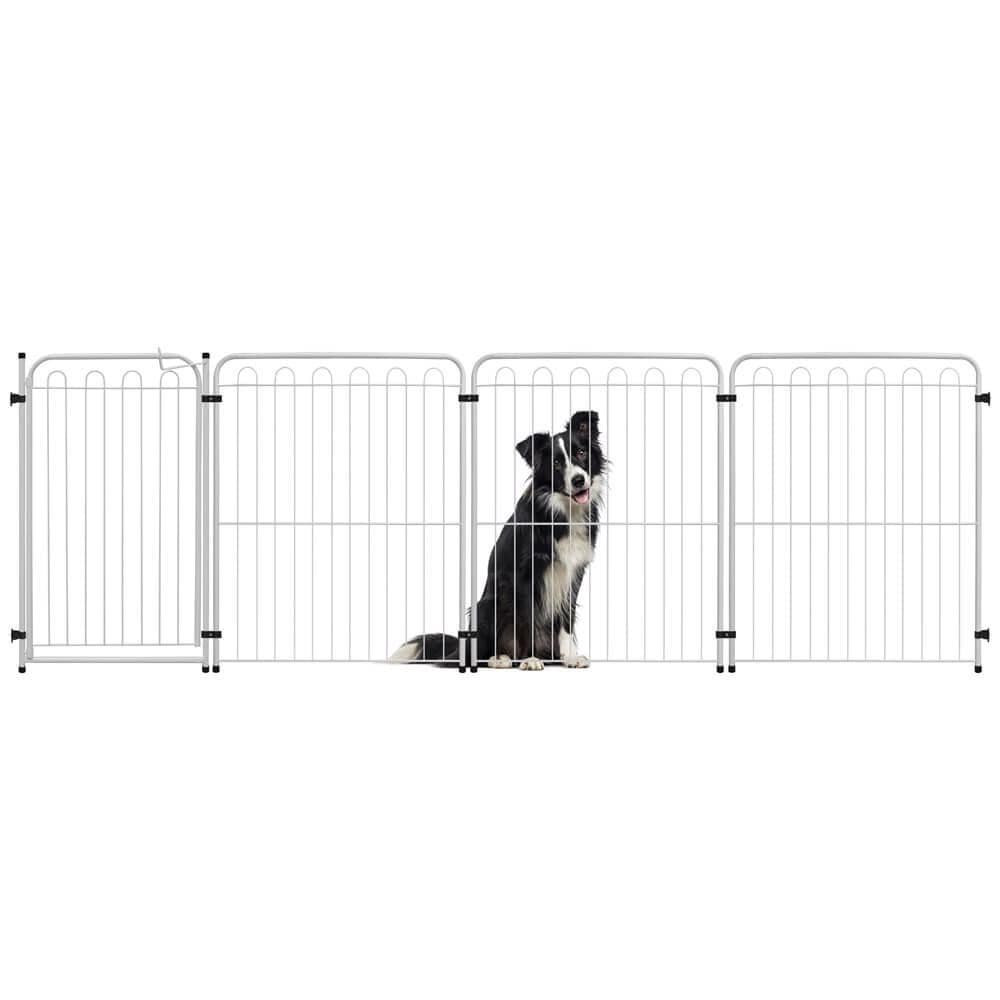 CERCADO CACHORRO PET - 3 MÓDULOS + PORTÃO - 82X68CM - BRANCO - 30.033.01 - PETMIX