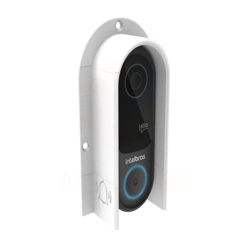 Protetor de Chuva Compativel com Video Porteiro Wifi Allo w3 Intelbras Branco