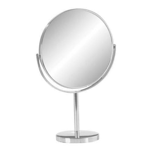 Espelho Para Maquiagem De Mesa Dupla Face 5x Aumento Cromado Salão de Beleza Cabelereiro