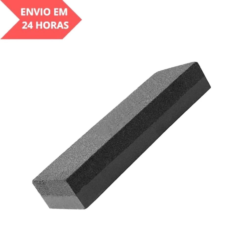 AFIADOR PEDRA PARA AFIAR / AMOLAR FACA RETANGULAR 20 cm DUPLA FACE 6