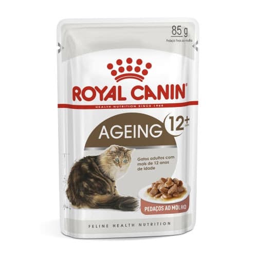 Ração Royal Canin Sachê Feline Health Nutrition Ageing +12 para Gatos Idosos