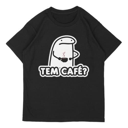 Camiseta Tem Café? Meme Bento Amo Café 100% Algodão