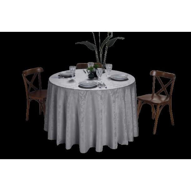 Kit 5 Toalhas de Mesa Redondas 1,80 Grande Luxo Jacquard