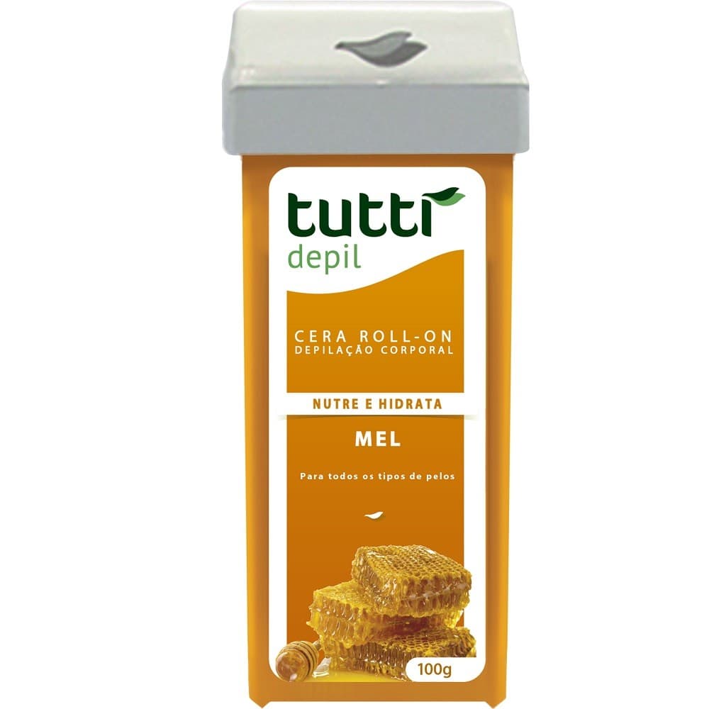 Refil Cera Depilatória Roll On Tutti Depil 100g Mel