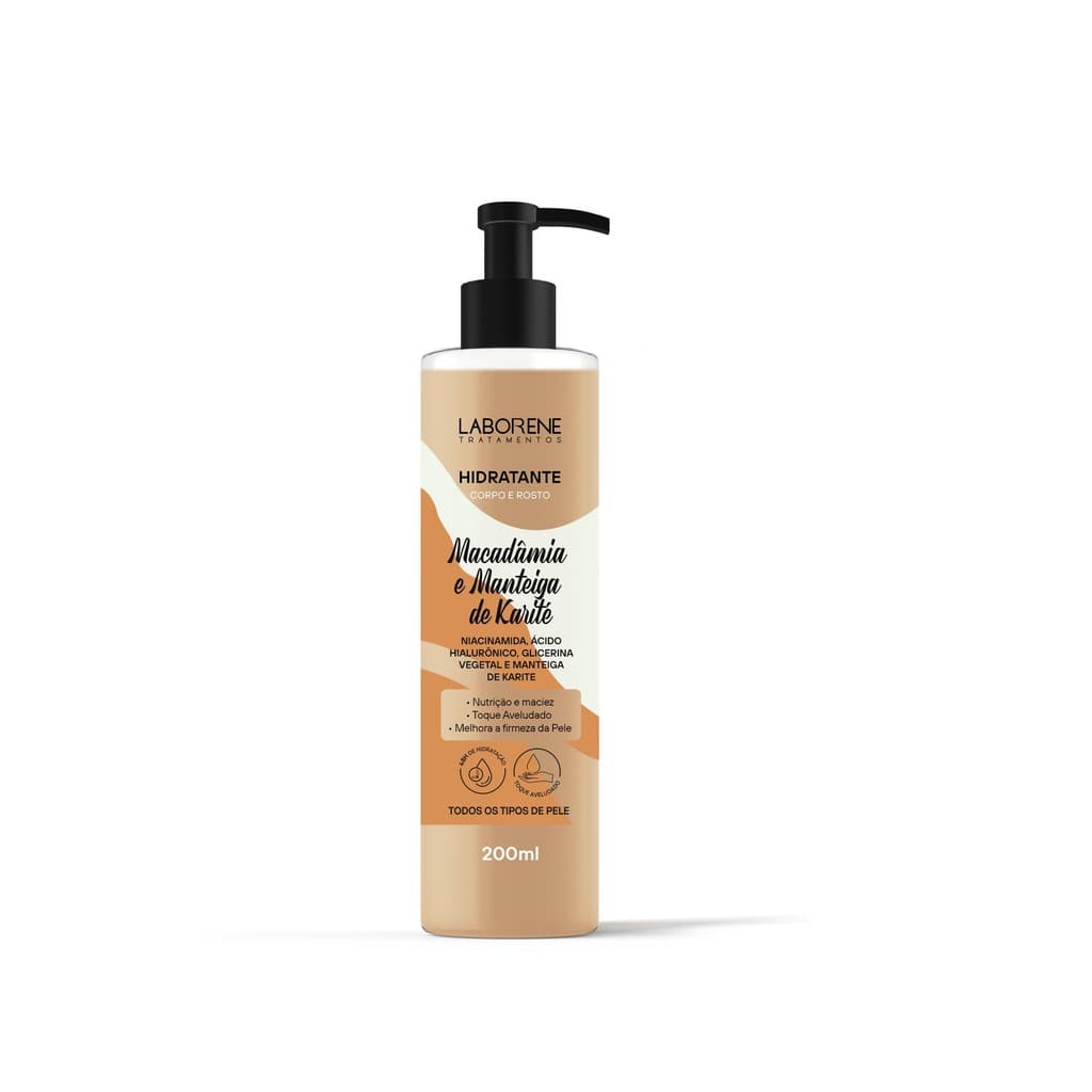 Hidratante Macadâmia & Manteiga de Karité Laborene 200ml