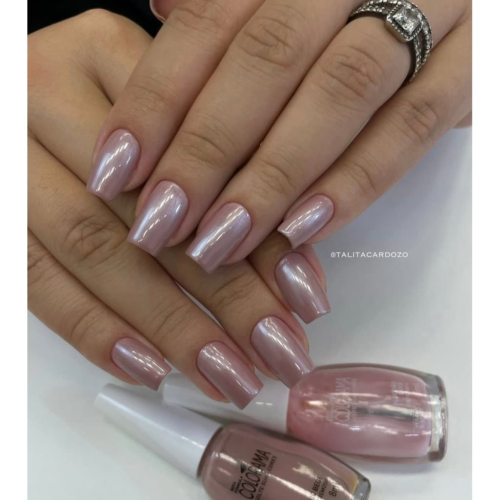 Misturinha Perfeita Com 2 Esmaltes - Esmalte Algodão Doce + Esmalte Chic Bege - Colorama