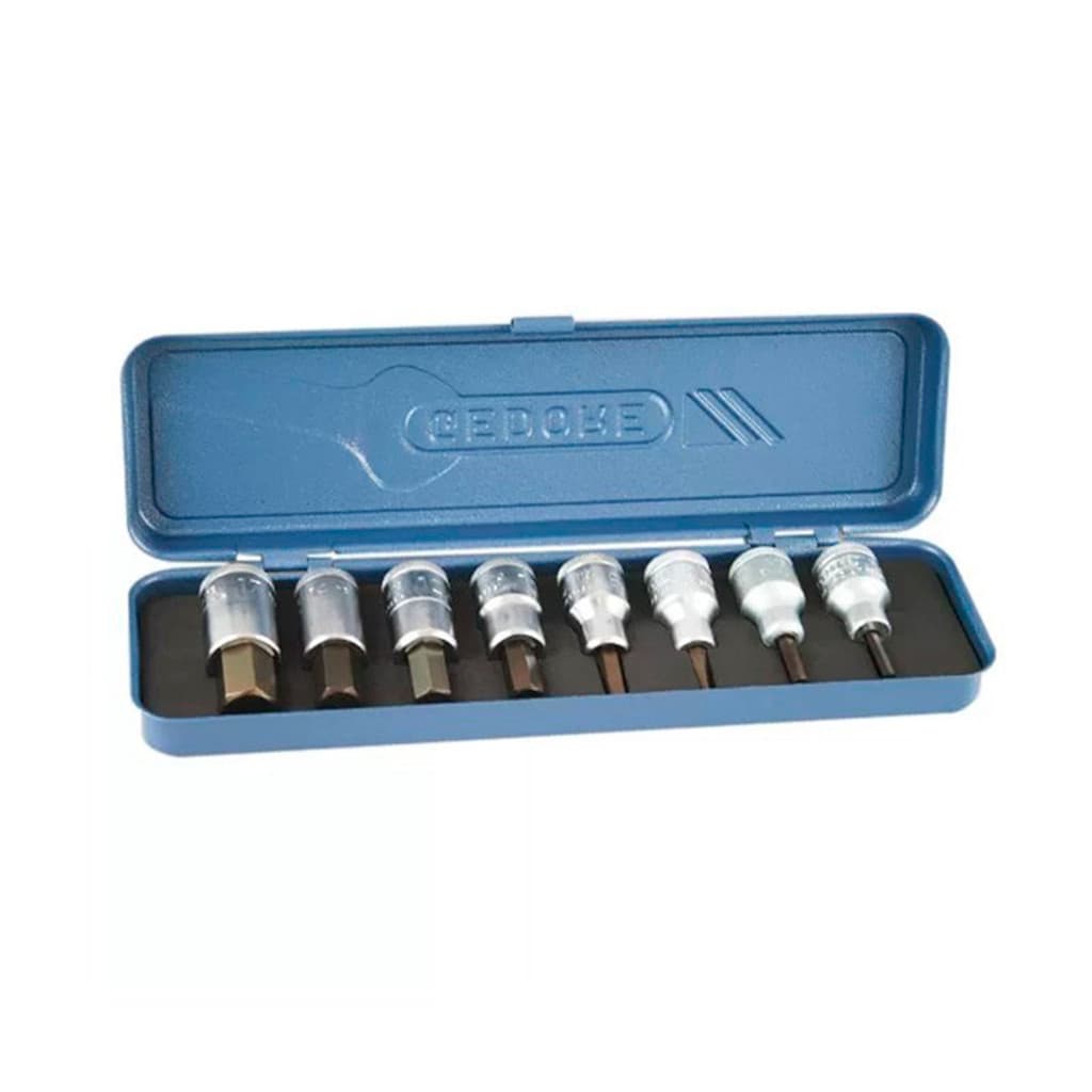Jogo De Chave Soquete Allen 12" 4-17mm 8 Pçs Gedore  IN19-8N - 016.201