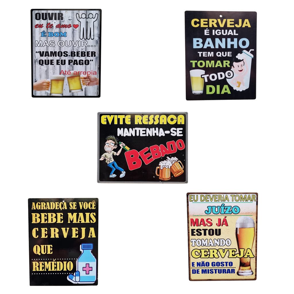 placa cerveja frase quadro decorativo divertidas mdf 6722