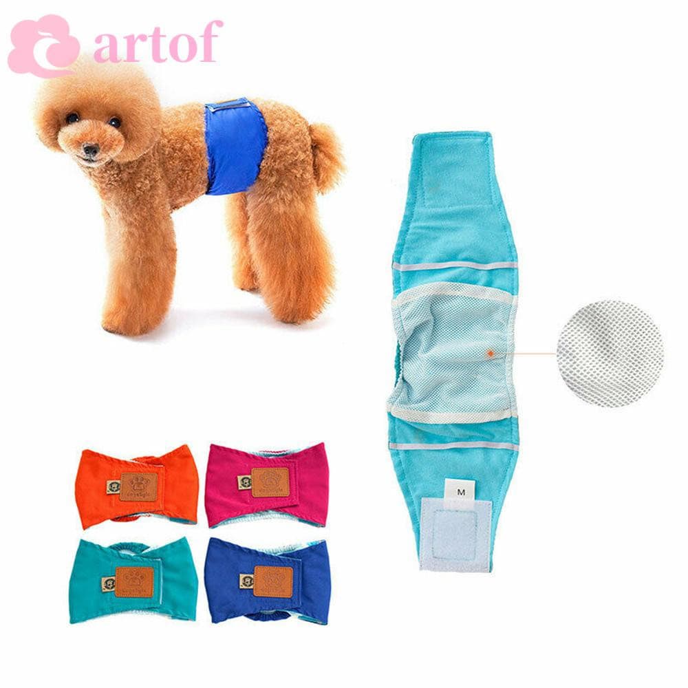 Cueca De Algodão Para Cachorro Masculino / Calcinha Para Fralda Menstruação Do Cão / Barriga
