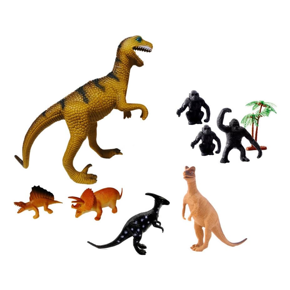 Kit 09 Peças Dinossauros Daspletosaurus