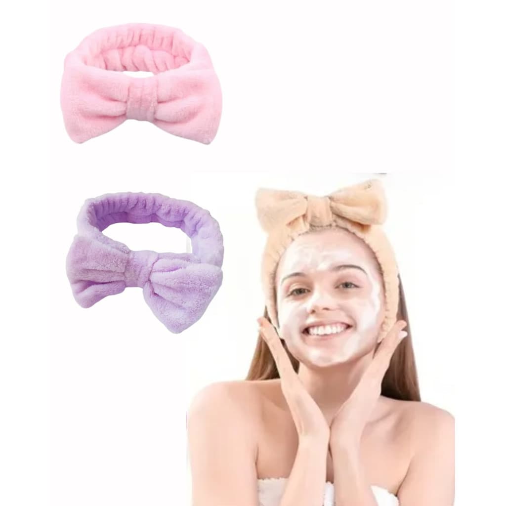 Faixa Tiara de Maquiagem SkinCare e Limpeza Facial