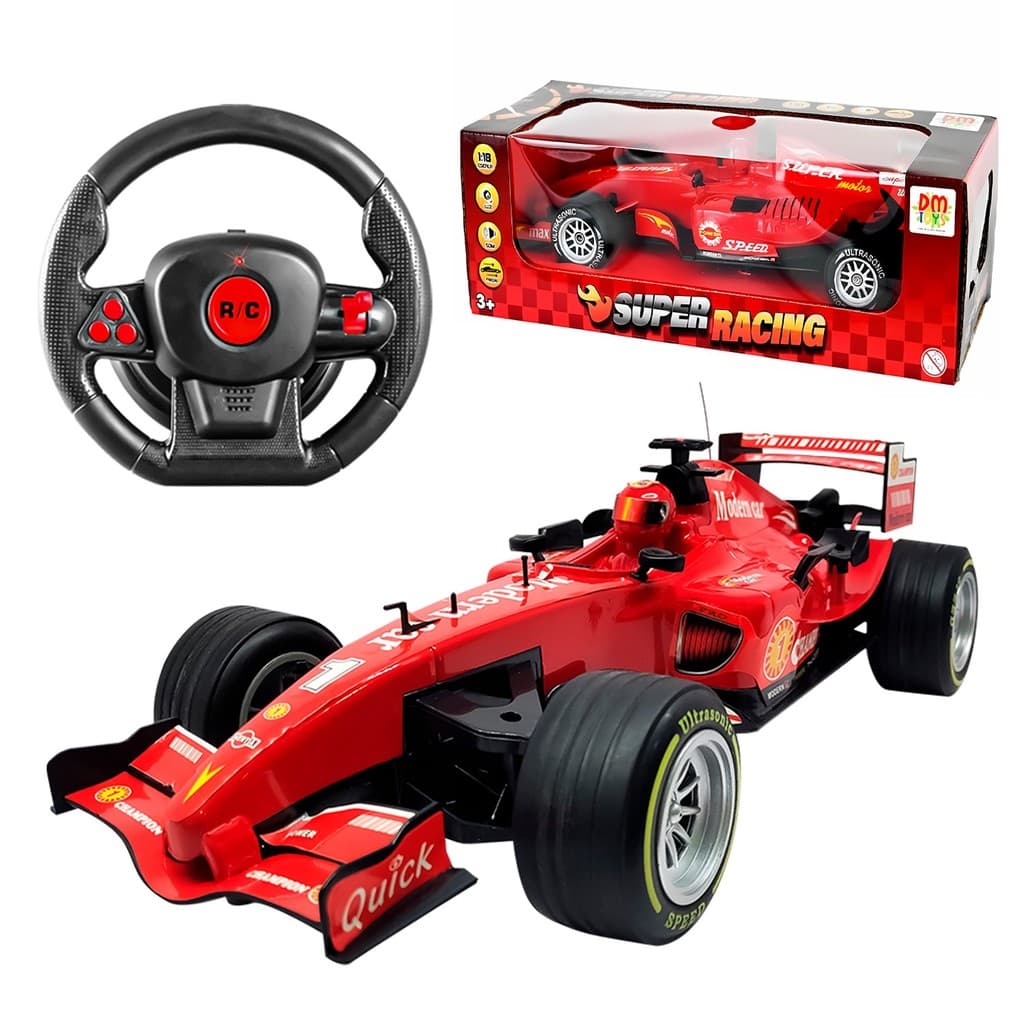 Carro De Controle Remoto Fórmula 1 Infantil Com Luzes Sons E Direção Volante

 Super Racing - Dm Toys