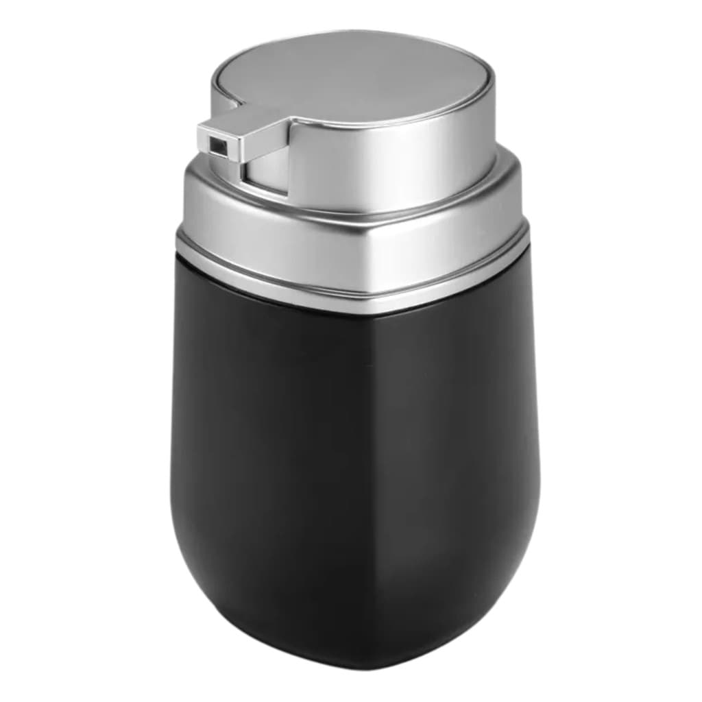Dispenser Sabonete Preto e Prata Arthi 420ml