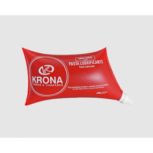 Krona Pasta Lubrificante Esgoto 160 g – Bico Dosador, Fácil Aplicação, Alta Durabilidade